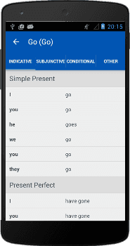 Conjugated in 18 Tenses