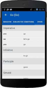 Export verbs