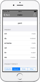 Conjugated in 16 Tenses