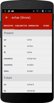 Conjugated in 20 Tenses